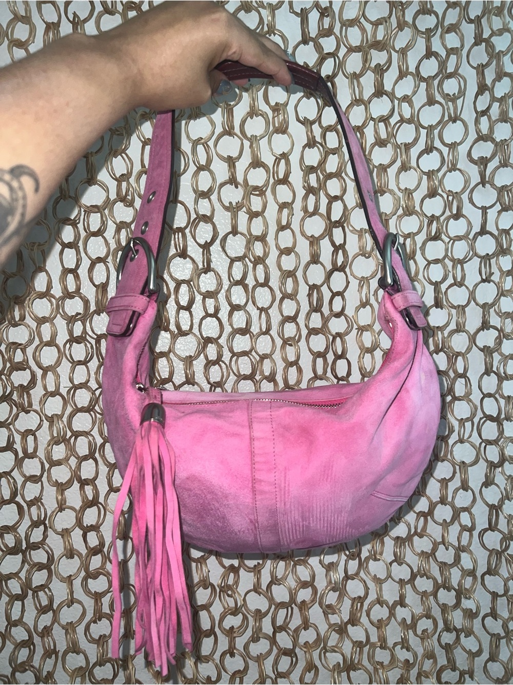 Coach Lim. Edition Pink Suede Hobo